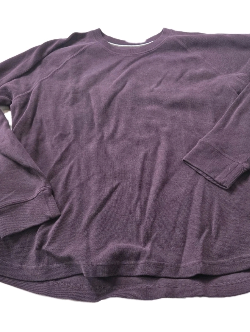American Giant Plum Crewneck Thermal Top XL